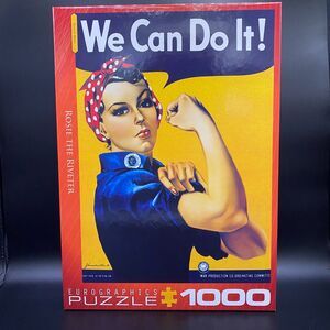 1000 Piece Puzzle Rosie The Riveter WWII Icon Empowerment Art - Free Shipping